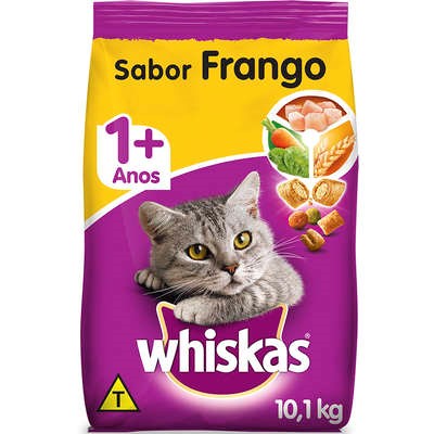 Ração Whiskas Frango para Gatos Adultos